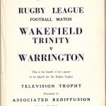 1955 Trinity v Warrington Television Trophy