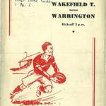 1957 Wakefield v Warrington Friendly