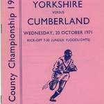 1971 Yorkshire v Cumberland