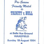 1984 Trinity v Hull friendly
